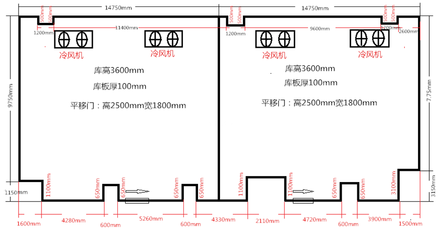 寧波市寧?？h茶葉冷庫設(shè)計(jì)圖